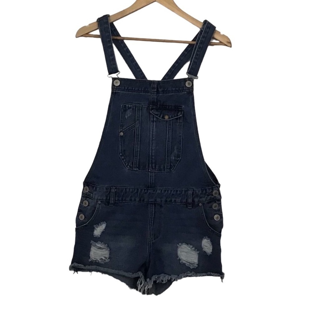 BOOTLEGGER McCoy ripped denim shortall jeans shorts The real McCoy funky boho sm